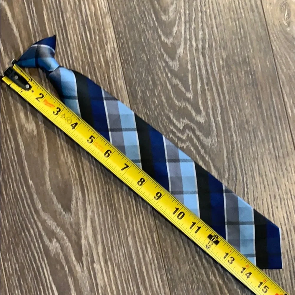 Kids Plaid Clip-on Tie